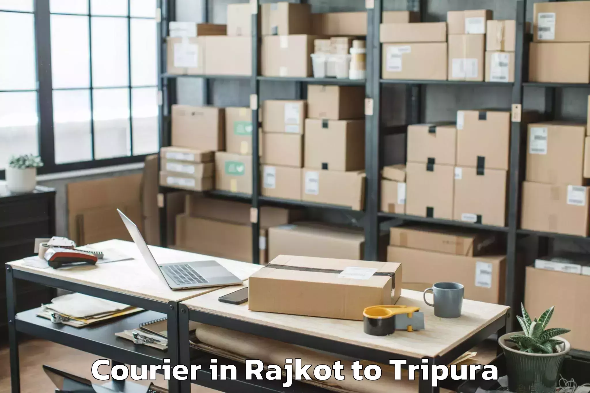 Efficient Rajkot to Melaghar Courier